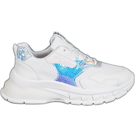 SHELOVET Turnschuhe mit Mesh weiß