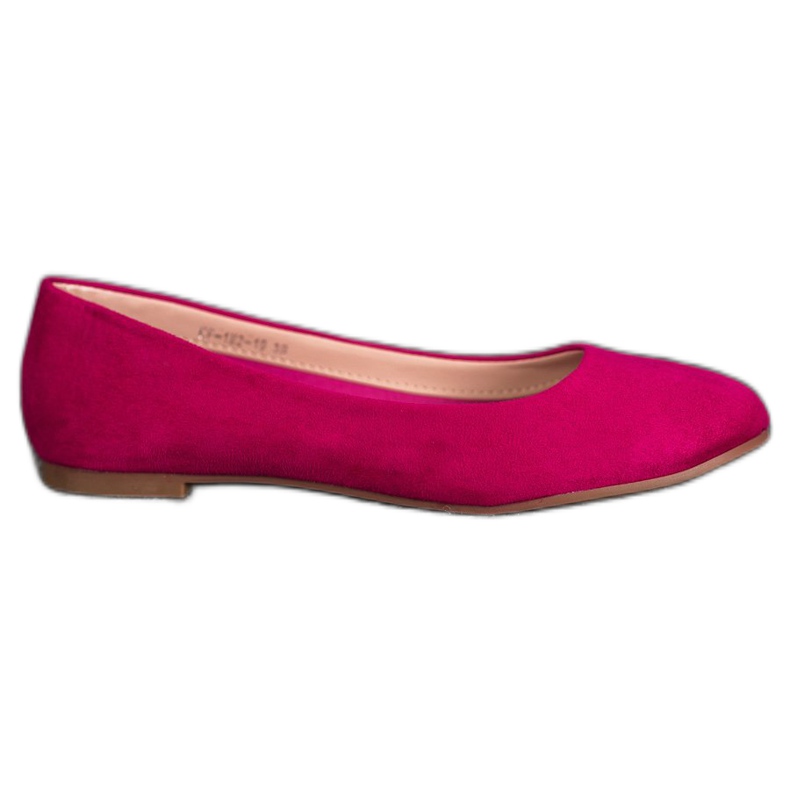 Best Shoes Ballerinas aus Wildleder violett