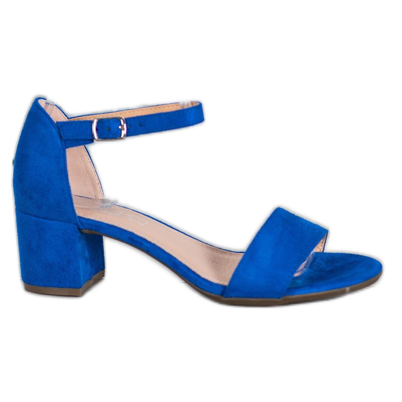 Filippo Kobaltfarbene Sandalen mit hohen Absätzen blau