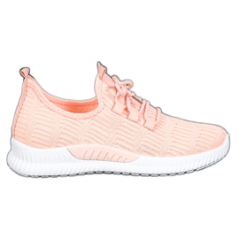 SHELOVET Bequeme Textilschuhe orange