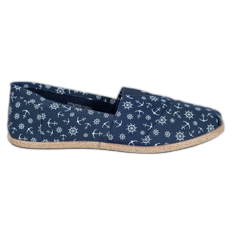 McKey Slipons mit Matrosenmuster blau