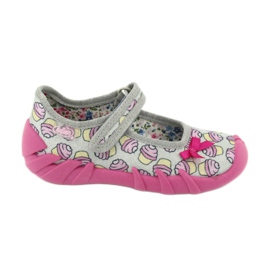 Befado Kinderschuhe 109P197 rosa grau
