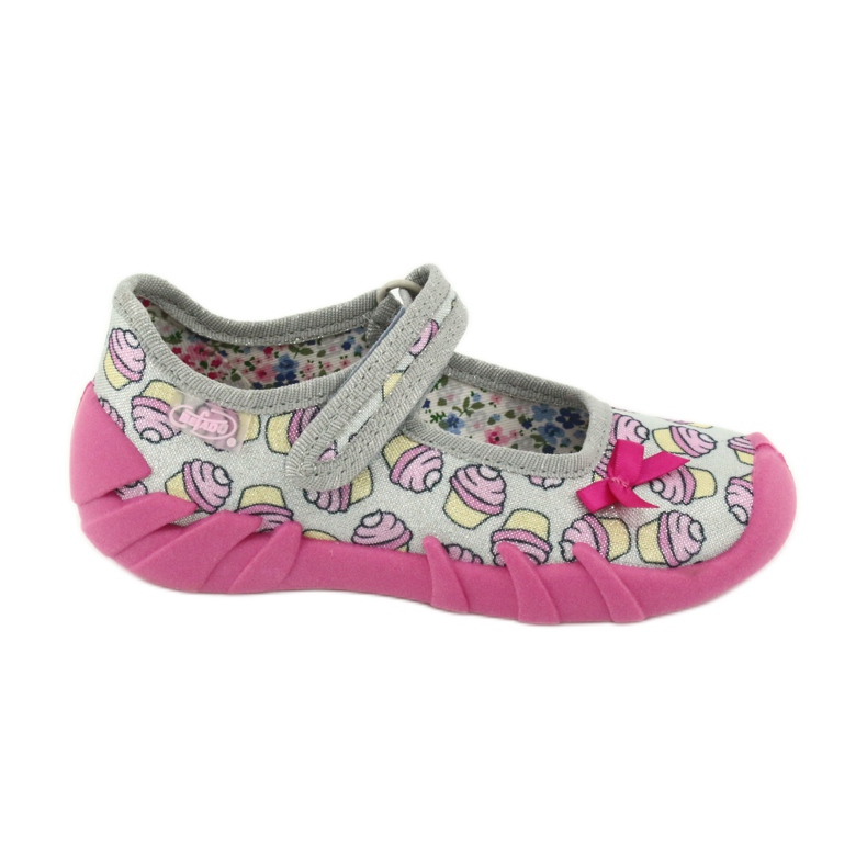 Befado Kinderschuhe 109P197 rosa grau