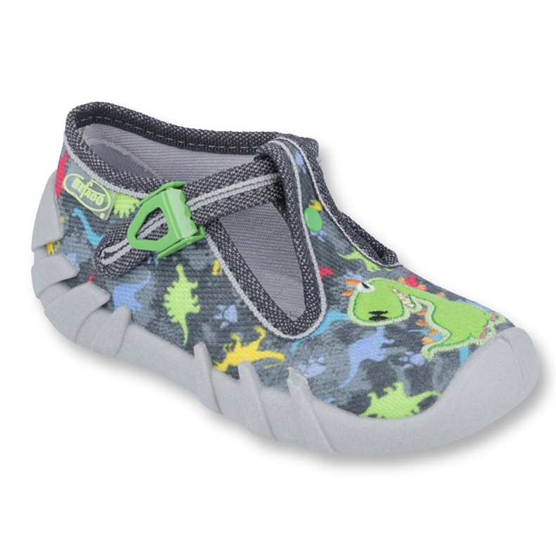 Befado Kinderschuhe 110P370 grau mehrfarbig grün