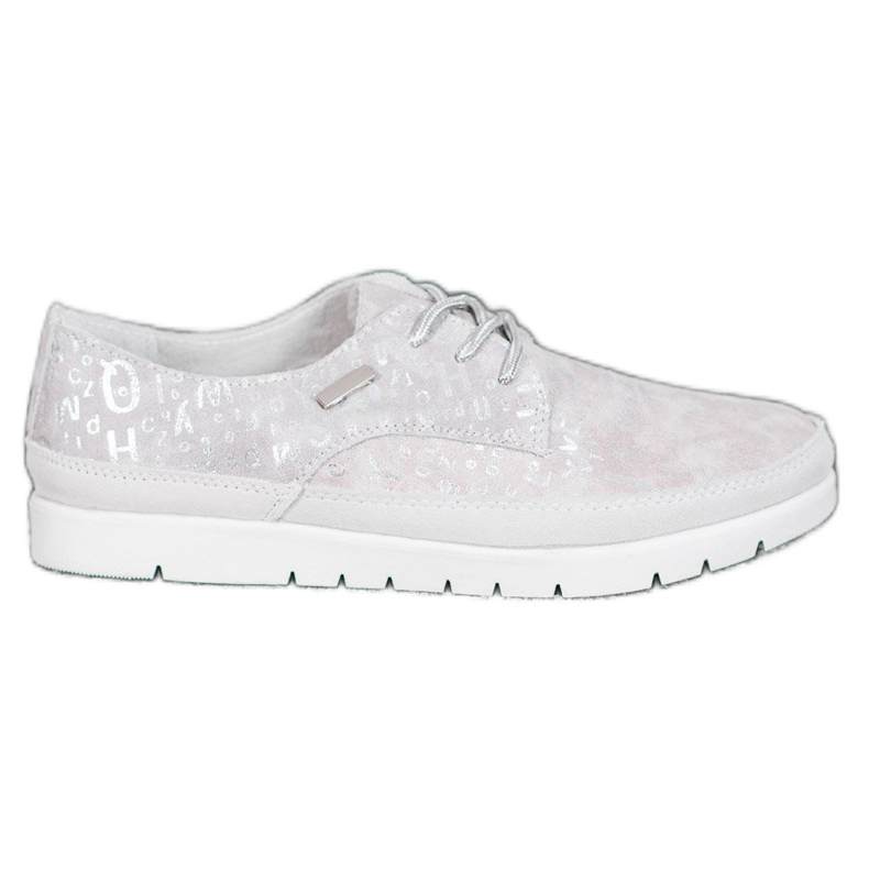 Filippo Leder-Brogues auf der Plattform grau