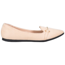 SHELOVET Ballerina in Spitz braun