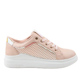 Beige Turnschuhe TL141-3 Turnschuhe rosa