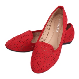 Rote durchbrochene Herren 9F126 Rot