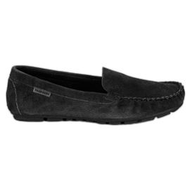 Vinceza Klassische Leder-Loafer schwarz