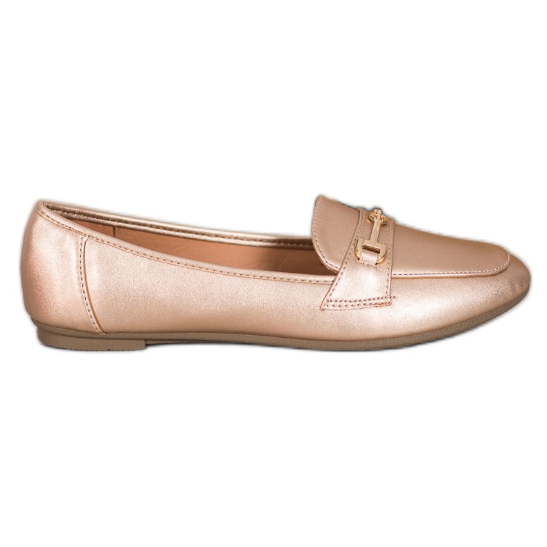 Clowse Stylische Schuhe aus Öko-Leder golden