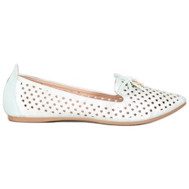 Durchbrochene Ballerina In Spitz VINCEZA grün