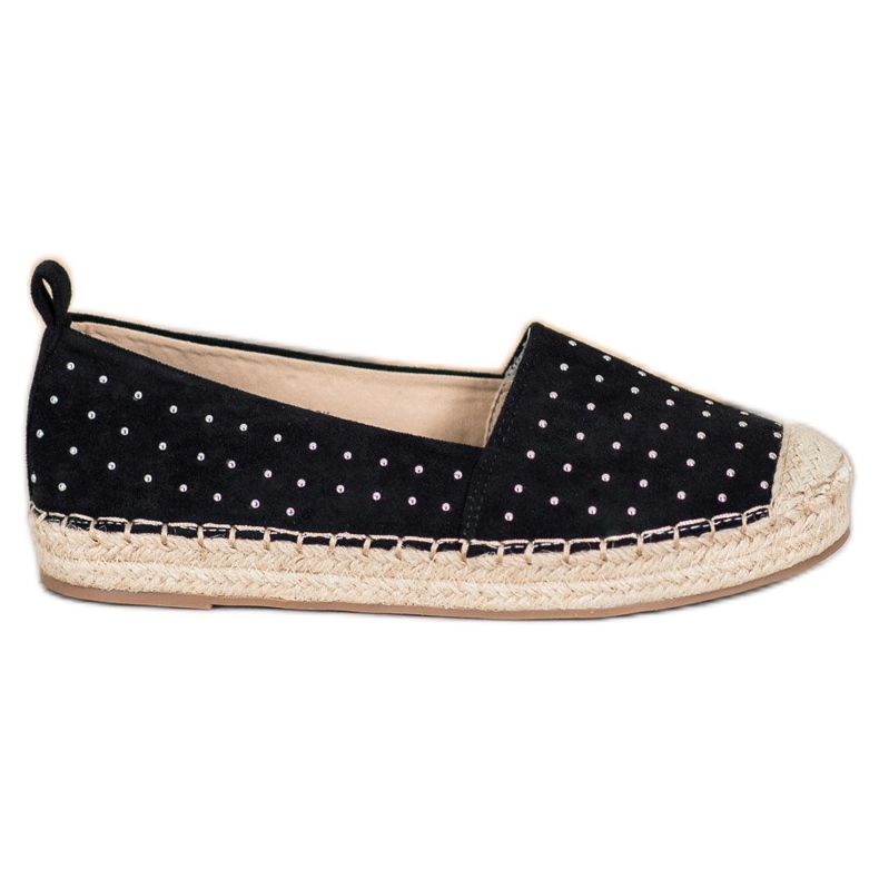 Goodin Espadrilles aus schwarzem Wildleder