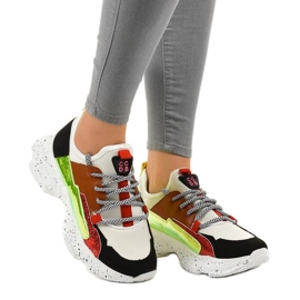 Weiße Sport-Sneaker mit HL-03