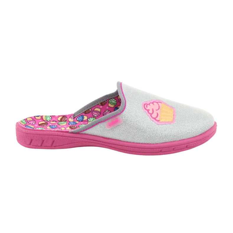 Befado farbige Kinderschuhe 707Y407 rosa grau gelb