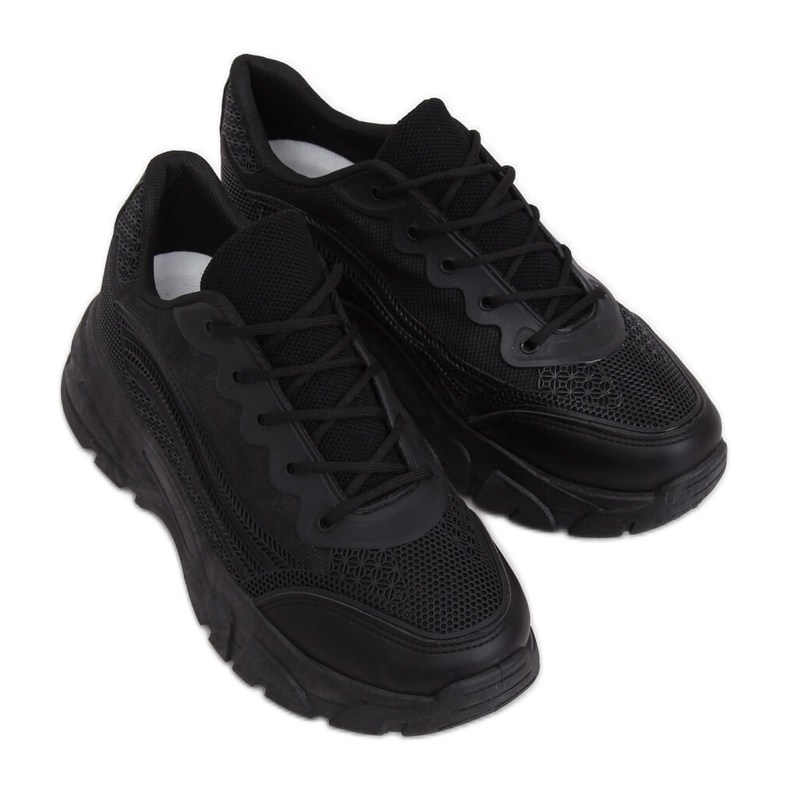 Schwarz DML902 All Black Sportschuhe