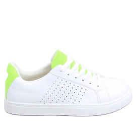 Weiße Damen Sneaker WB807 WEISS / GRÜN