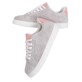 Graue Damen Sneaker WB810 Grau gelb