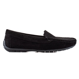 Evento Bequeme Wildleder-Loafer schwarz