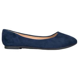Klassische VINCEZA Ballerinas aus Wildleder blau