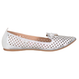 Durchbrochene Ballerina In Spitz VINCEZA grau