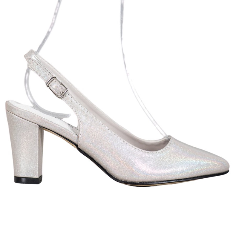 Goodin Pumps mit Holo-Effekt mehrfarbig grau