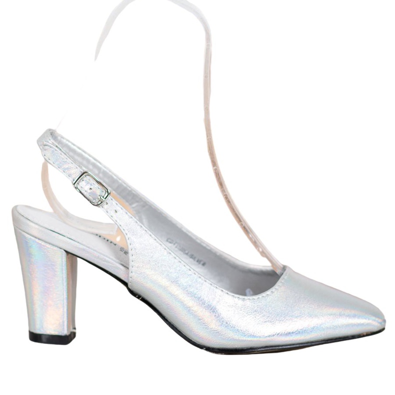 Goodin Pumps mit Holo-Effekt grau