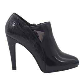 Schwarze LEI-46 Stiefel mit hohem Absatz