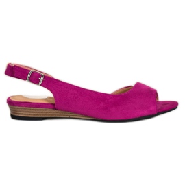 Bequeme VINCEZA Wildlederschuhe lila