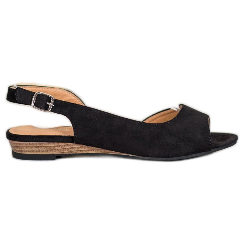 Bequeme VINCEZA Wildlederschuhe schwarz