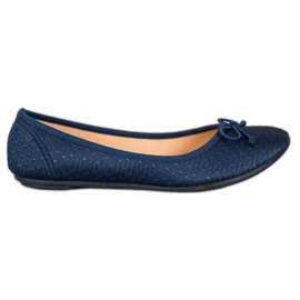 McKey Lässige Ballerina mit Schleife marineblau blau