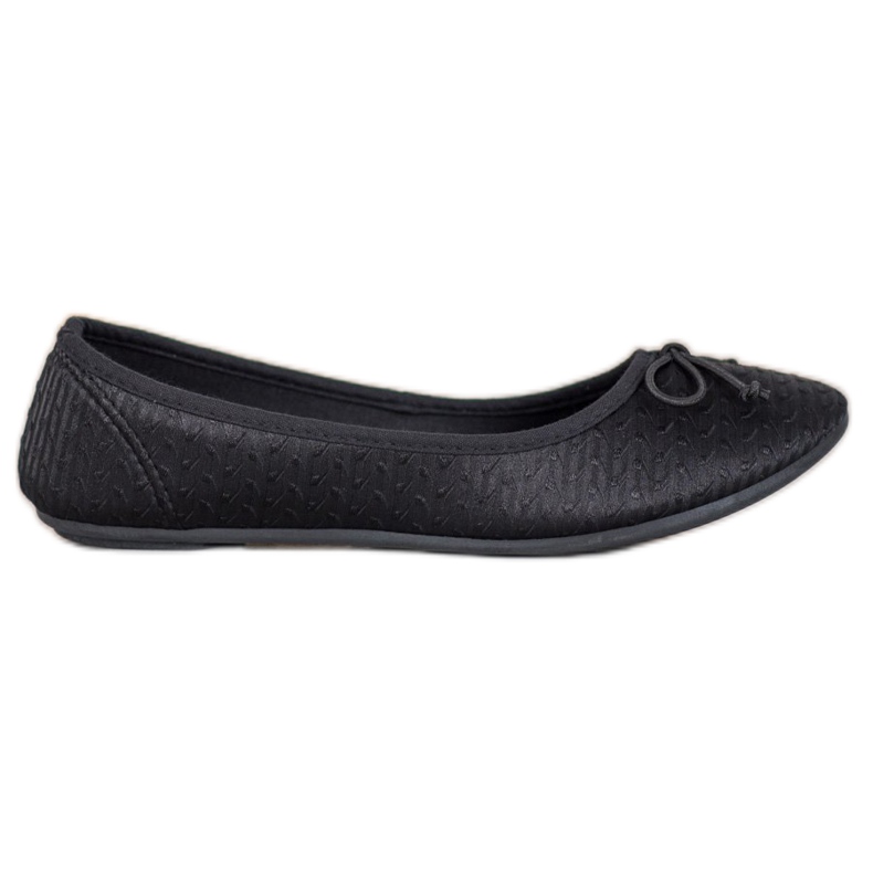 McKey Lässige Ballerina mit Schleife schwarz