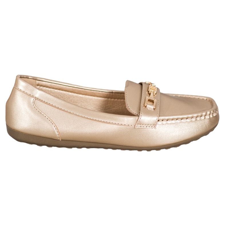 Fama Elegante goldene Loafer