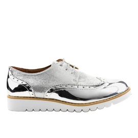 Lackierte silberne Jazzschuhe TL-61
