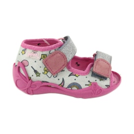 Befado Kinderschuhe 242P100 rosa grau