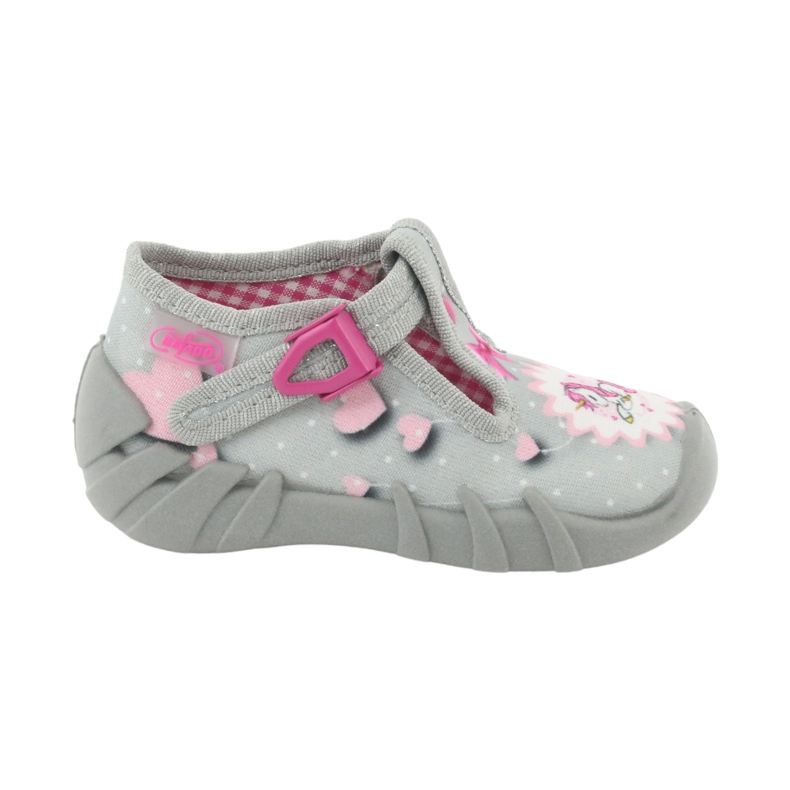 Befado Kinderschuhe 110P359 rosa grau