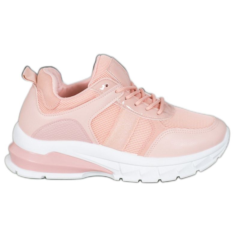 SHELOVET Stylische Sneaker mit Mesh rosa