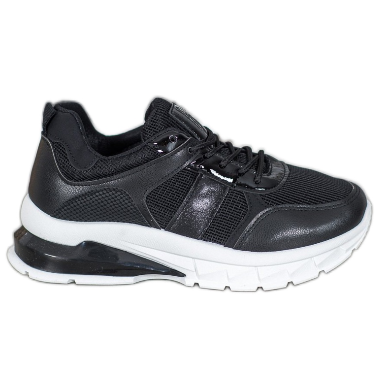 SHELOVET Stylische Sneaker mit Mesh schwarz