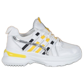 SHELOVET Modische Sportschuhe auf der Plattform weiß