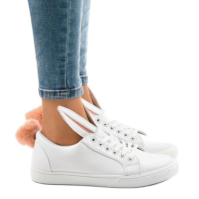 Weiße Turnschuhe Hasen R110