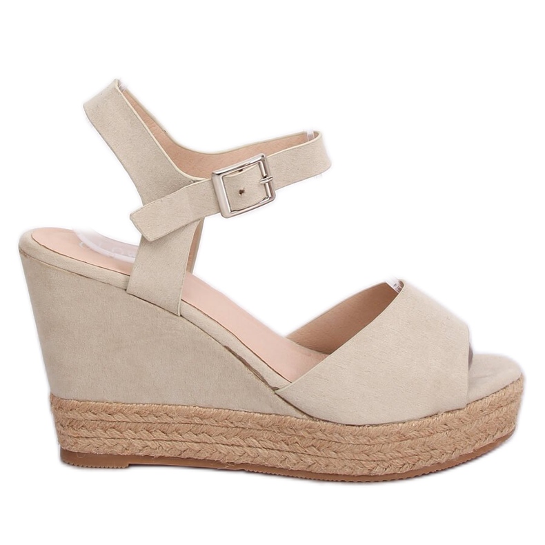 Beige Keilsandalen 9R195 Beige