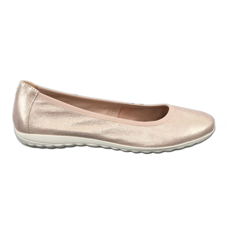 Caprice Rose Metallic Ballerinas 22142 rosa gelb