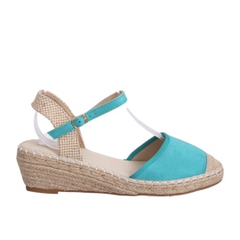Espadrilles auf Keilen mint LLI-3M85 Grün mehrfarbig
