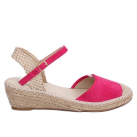 Espadrilles auf Fuchsia Wedges LLI-3M85 Fuchsia rosa