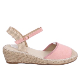 Rosa Espadrilles auf Keilabsatz rosa LLI-3M85 Rosa