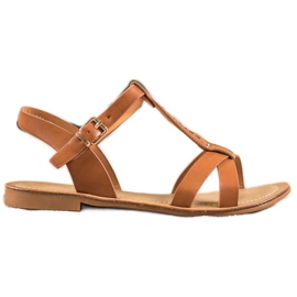 Small Swan Elegante braune Sandalen