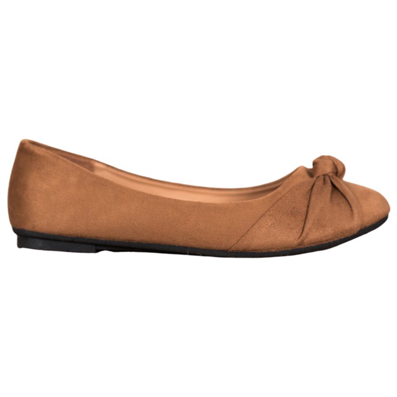 Clowse Bequeme Ballerinas aus Wildleder braun