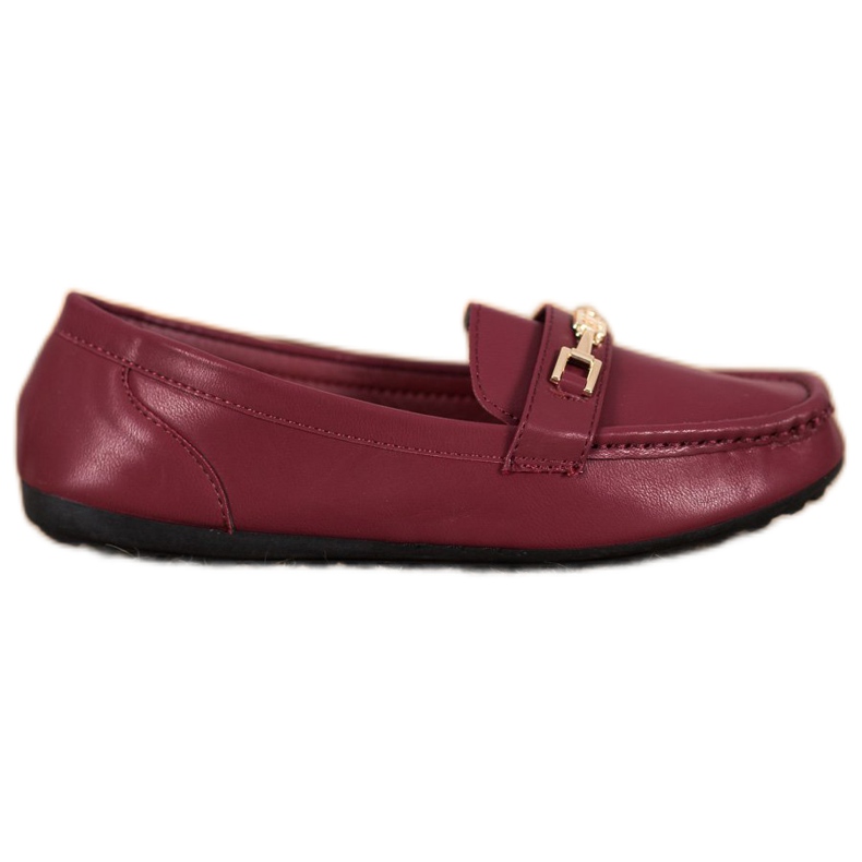 Fama Elegante burgunderrote Loafer mehrfarbig