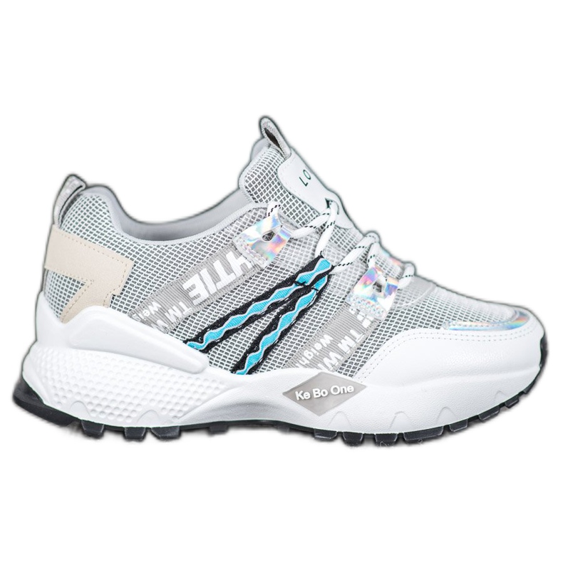 Bona Love Mesh-Sneakers weiß grau