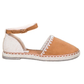 Goodin Braune Espadrilles mit Wildleder