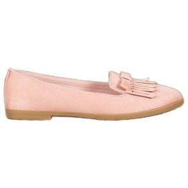 Coura Klassische Wildleder-Lords rosa